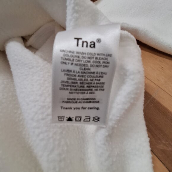 TNA Women Sport Suit White Hoodie Sweatpants Size S - Picture 6 of 11